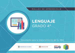 Lenguaje Grado 4°: Mallas de Aprendizaje DBA