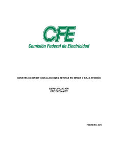 RED AÉREAS EN MEDIA Y BAJA TENSIÓN CFE