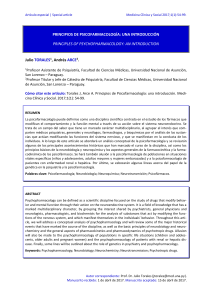 Principios de Psicofarmacología: Una Introducción