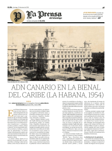 ADN CANARIO EN LA BIENAL DEL CARIBE (LA HABANA, 1954)