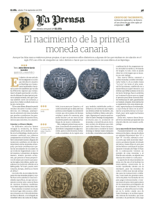 El nacimiento de la primera moneda canaria.