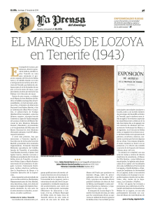 ELMARQUÉSDE LOZOYA en Tenerife (1943)