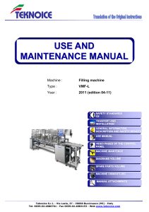 Use and Maintenance Manual Teknofill VMF-L (1)