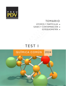 TEST I - QUÍMICA