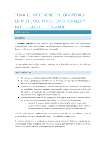 Intervención Logopédica en Mutismo Selectivo y Trastornos del Lenguaje