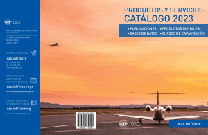 Catálogo OACI 2023: Productos y Servicios de Aviación Civil