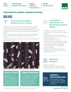 Ficha Técnica Sílice: Riesgos y Prevención