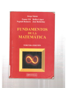 Fundamentos de la Matemática, 3ra Edición