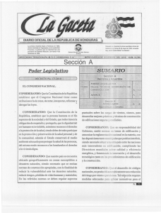 Honduras Official Gazette: Construction Code Decree