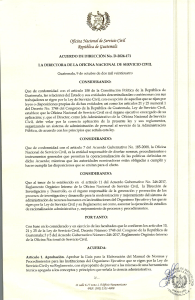 Acuerdo de Dirección: Guía Manual de Normas y Procedimientos