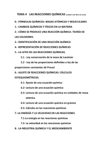 Reacciones Químicas: Guía de Estudio