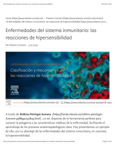 Hipersensibilidad: Enfermedades del Sistema Inmunitario