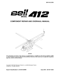 Bell 412 Component Repair Manual