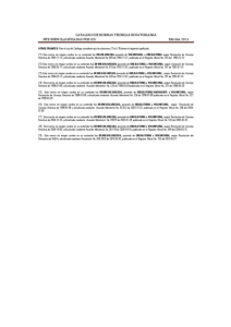 Ecuadorian Technical Standards Catalog 2011