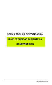 Norma Técnica G.050 Seguridad en Construcción