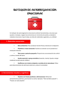 Botiquín de Autorregulación Emocional: Guía Práctica