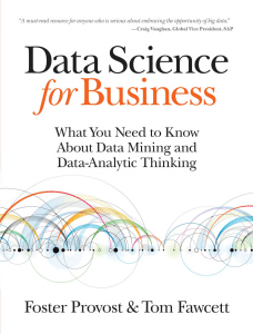 Data Science for Business: Data Mining & Analytics