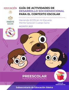 Guía de Actividades Socioemocionales Preescolar