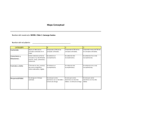 Rúbrica Mapa Conceptual: Evaluación y Criterios