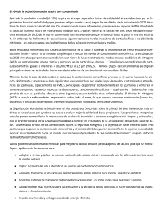 Contaminación del aire: 99% mundial respira aire contaminado