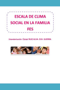 Escala FES: Clima Social Familiar | Evaluación Psicológica