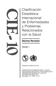 CIE-10: Clasificación Internacional de Enfermedades