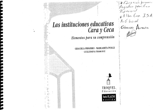 Instituciones Educativas: Cara y Ceca - Análisis y Reflexión