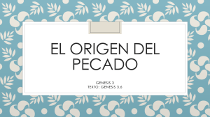 El Origen del Pecado: Génesis 3