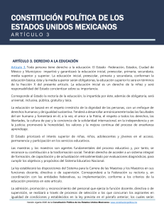 Artículo 3 Constitucional: Derecho a la Educación en México