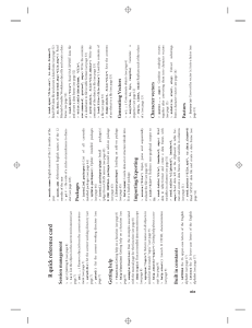 R Programming Quick Reference Card