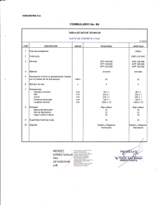 Formulario Técnico Ducto Concreto 4 Vías