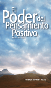 El Poder del Pensamiento Positivo: Extracto del Libro