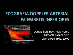 ECOGRAFIA DOPPLER ARTERIAL DE MIEMBROS INFERIORES EN MEDICINA