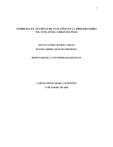 Anorexia en Alumnas: Estudio en Preparatoria Chilpancingo