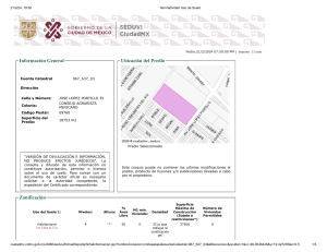 Normatividad Uso de Suelo: José López Portillo 35, CDMX