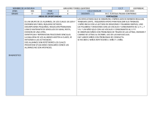 Diagnóstico Educativo 5° Grado: Fortalezas y Áreas de Oportunidad
