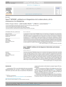 Xpert MTB/RIF para el Diagnóstico de Tuberculosis y Resistencia