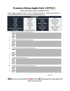 Ejercicios de Inglés: Never vs Ever - Gramática