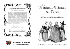 Witches, Midwives, & Nurses: Women Healers History