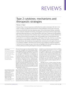 Type 2 Cytokines: Mechanisms & Therapeutic Strategies