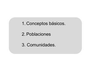 Ecología: Poblaciones y Comunidades - Presentación