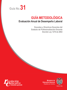 Guía Evaluación Desempeño Docente Colombia