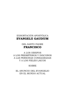 Evangelii Gaudium: Anuncio del Evangelio en el Mundo Actual