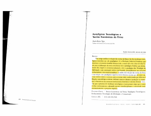 Paradigmas Tecnológicos e Teorias Econômicas da Firma