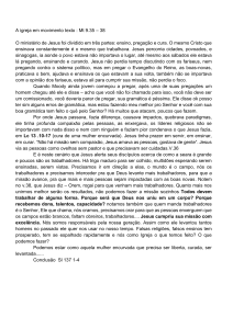 Sermão: A Igreja em Movimento (Mateus 9:35-38)