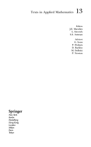 An Introduction to Partial Differential Equations - Applied Mathematics Textbook
