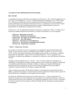 Análisis de la Ley Chilena de Administración Financiera del Estado