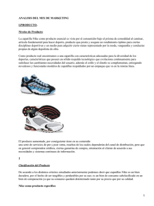 Análisis de mix márketing de marca de calzado deportivo