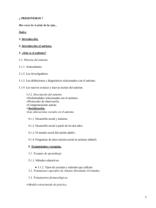 ¿ PRISIONEROS ? 1. Introducción. 2. Introducción al autismo.