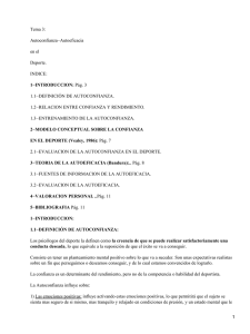 Autoconfianza y autoeficacia en el Deporte